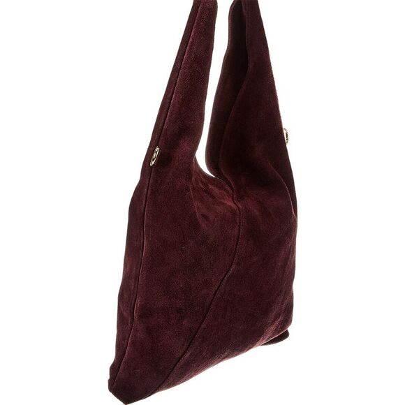 Isabella Rossetti Chloe Suede Tote, Red - Picture 3 of 4
